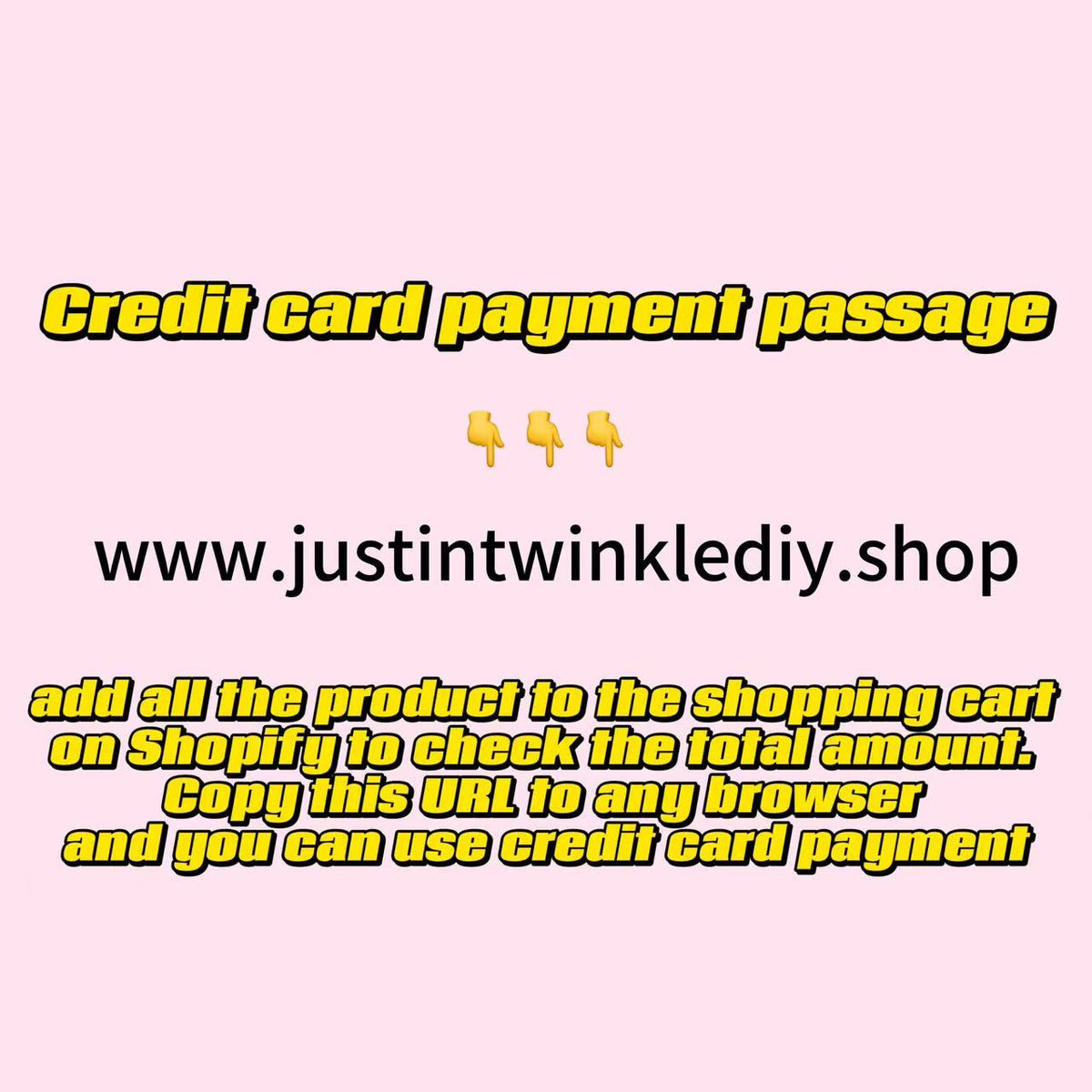 Credit Card payment passage