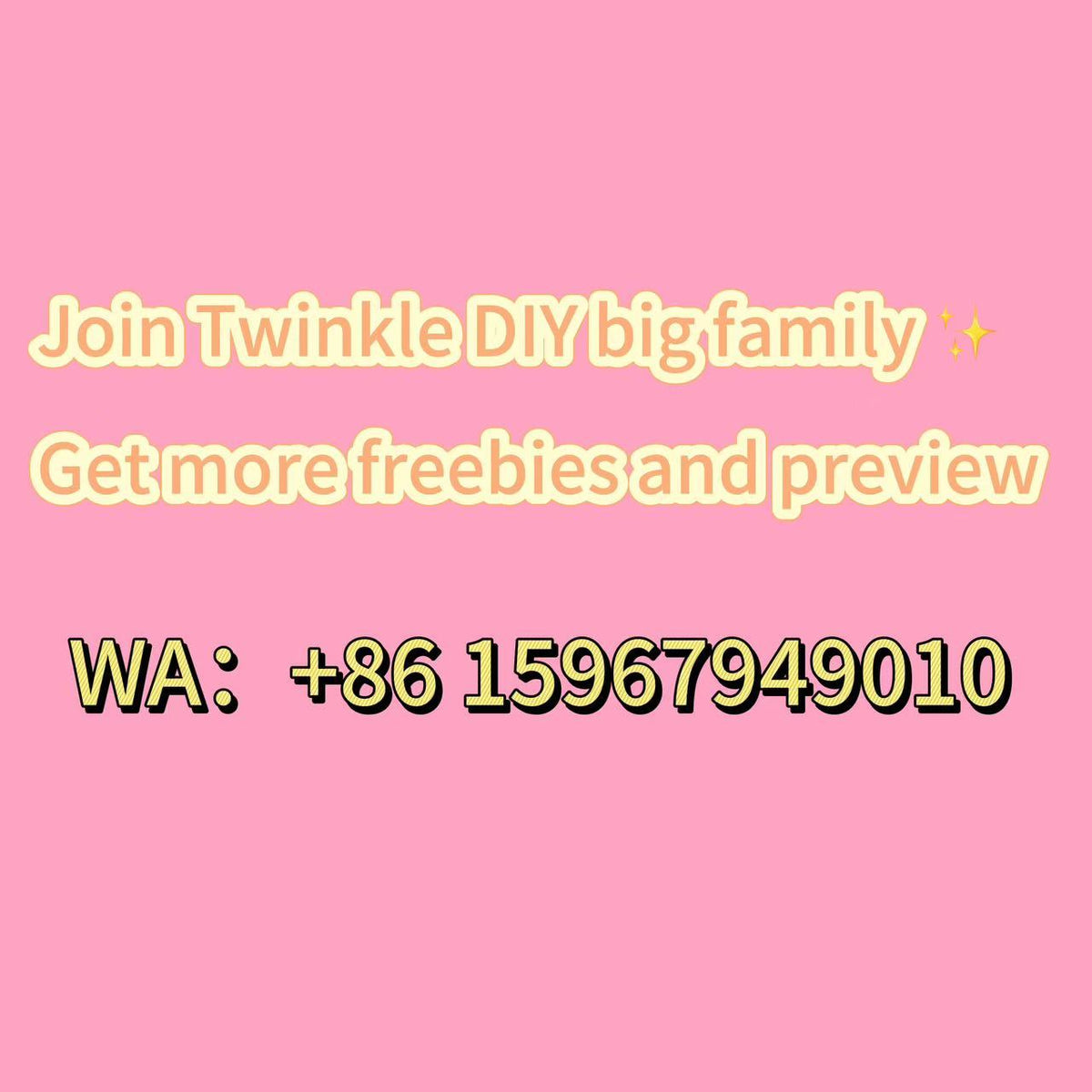 Add WA Join TwinkleDIY Big Fammily