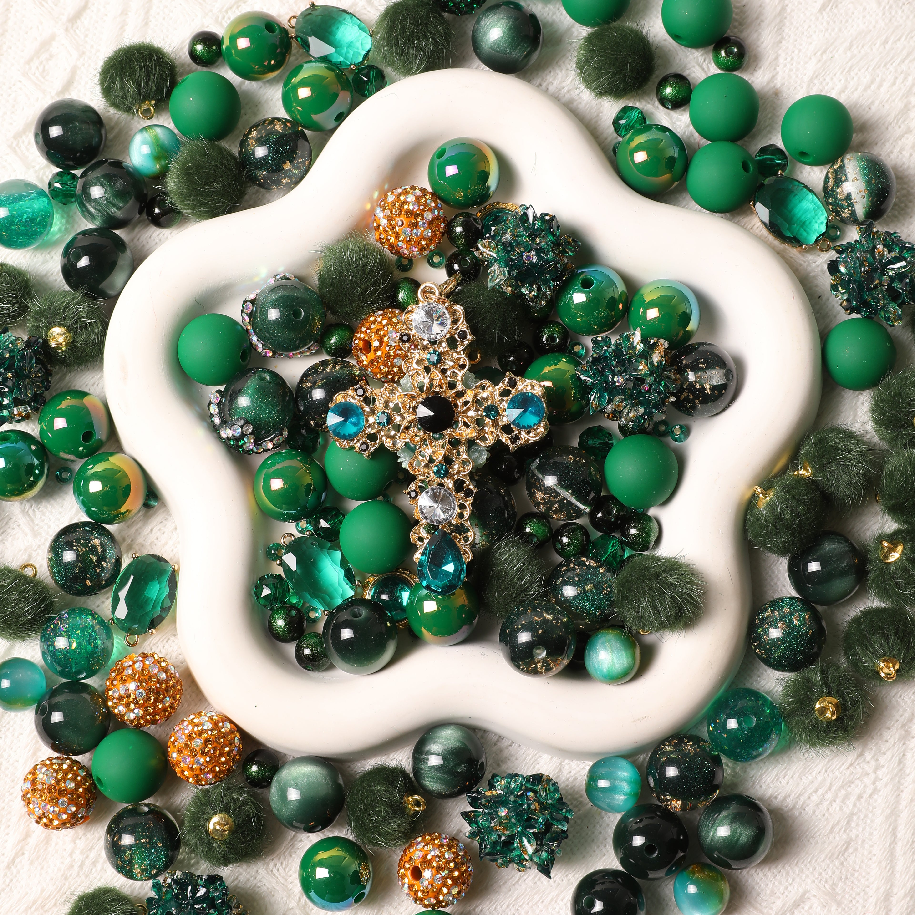 【BOGO】【Key Chain/Jewelry/Pen】Live Product- Green Bless