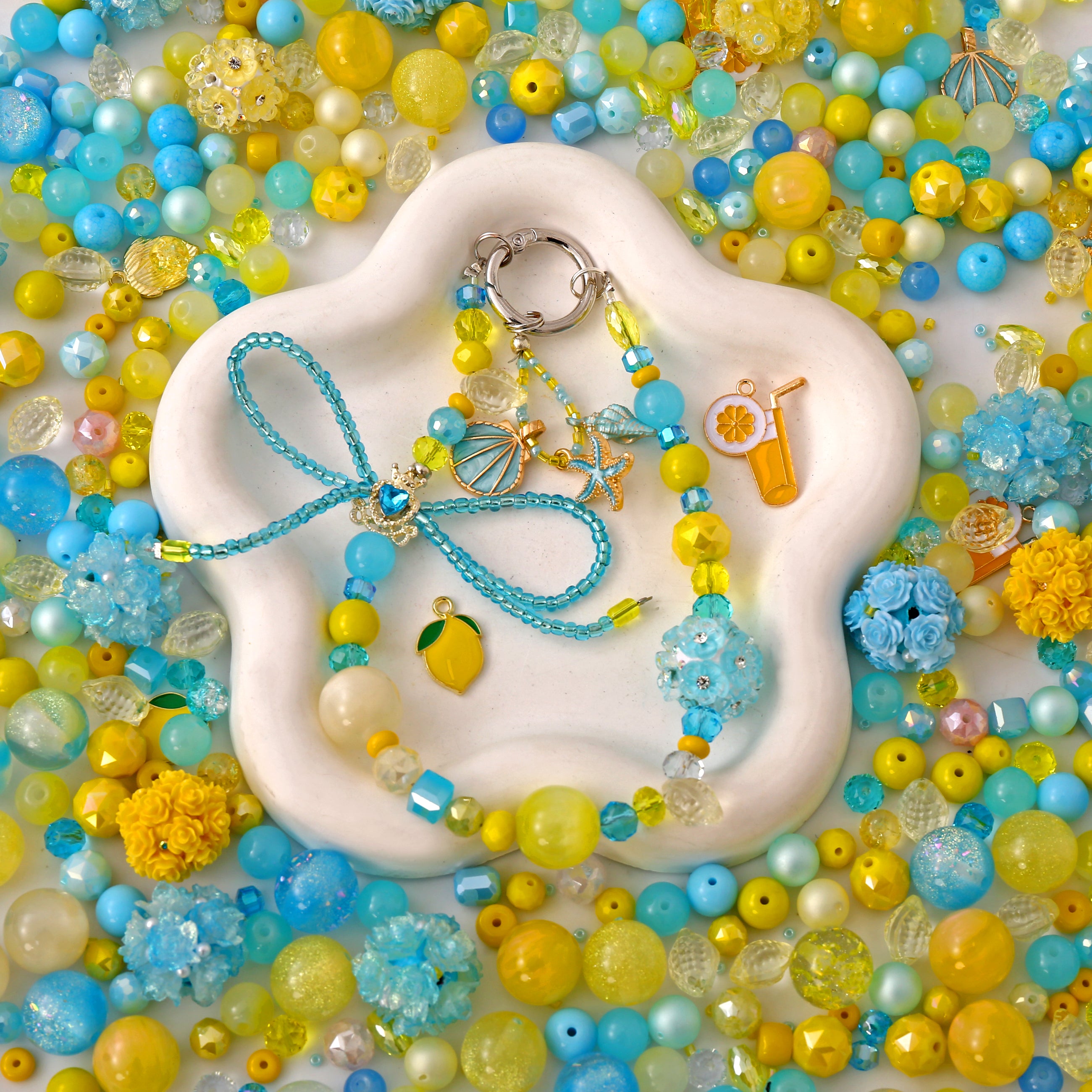 【Key Chain/Jewelry/Pen】Live Product-Sea Salt Lemon