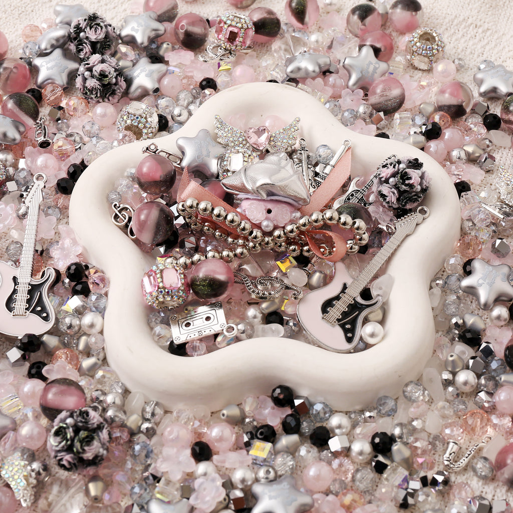 【NEW】【Chain/Jewelry/Pen】Live Product-Rock Noir Pink Mixing