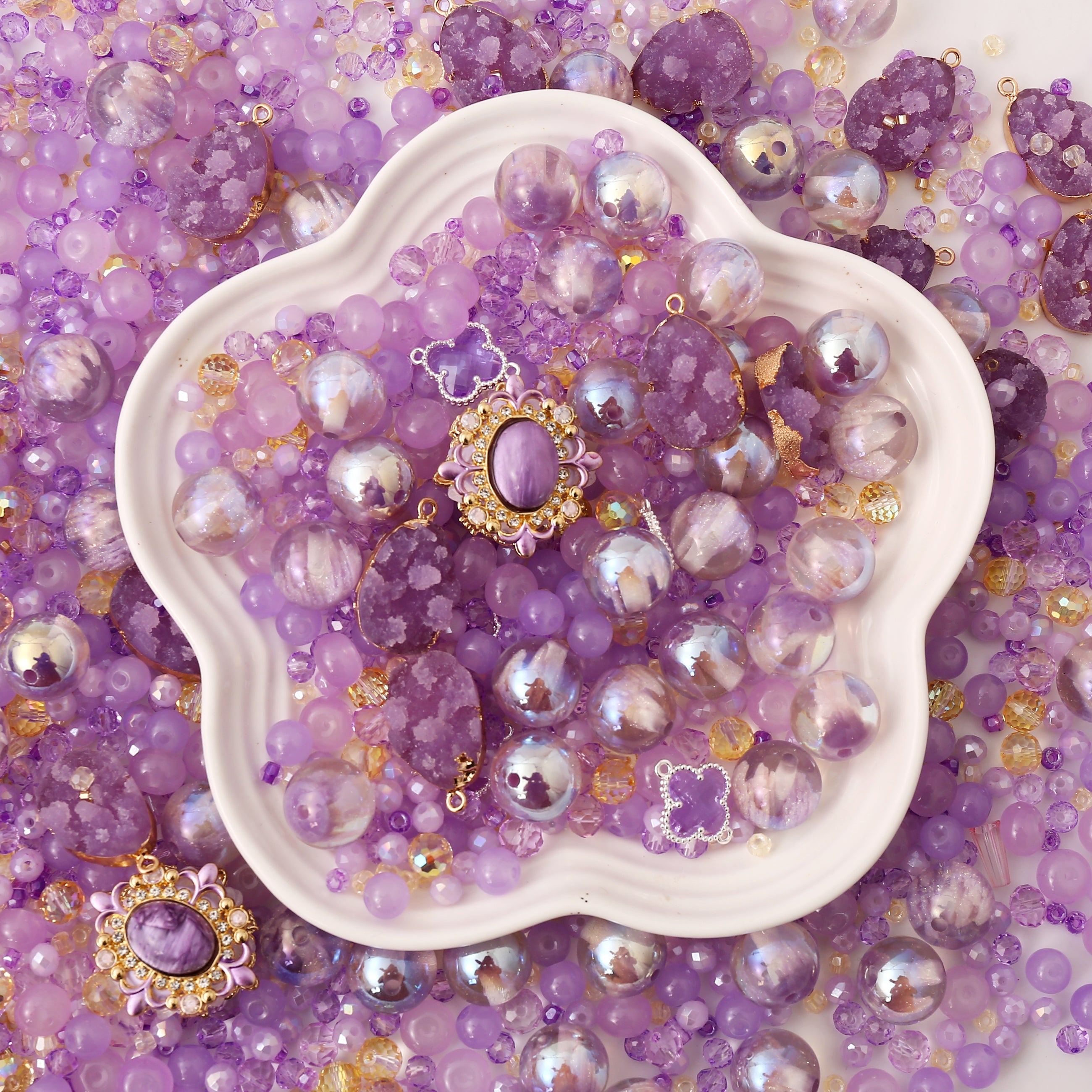 【Key Chain/Jewelry/Pen】Live Product-Purple Aurora