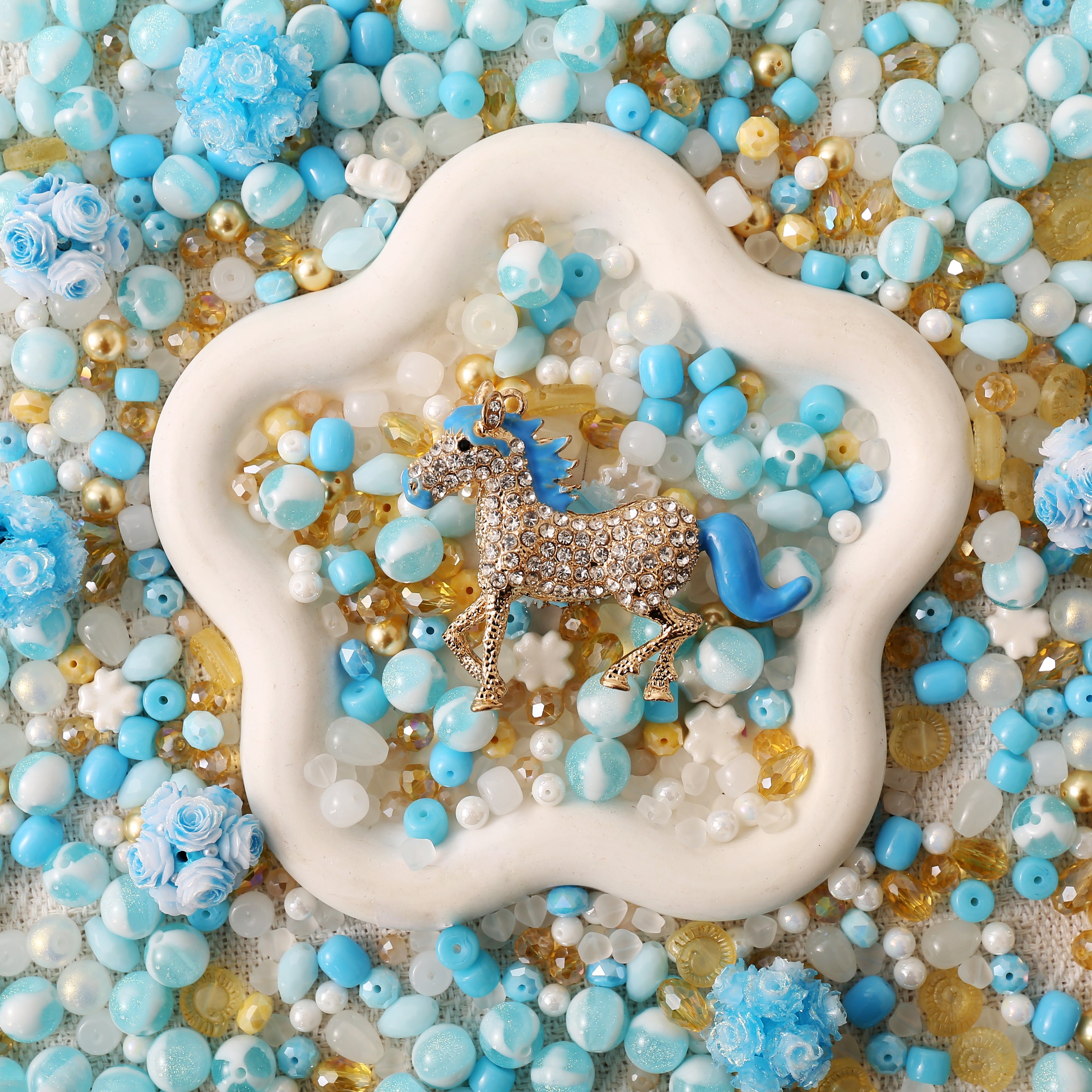 【NEW】【Chain/Jewelry/Pen】Live Product-Blue Unicorn