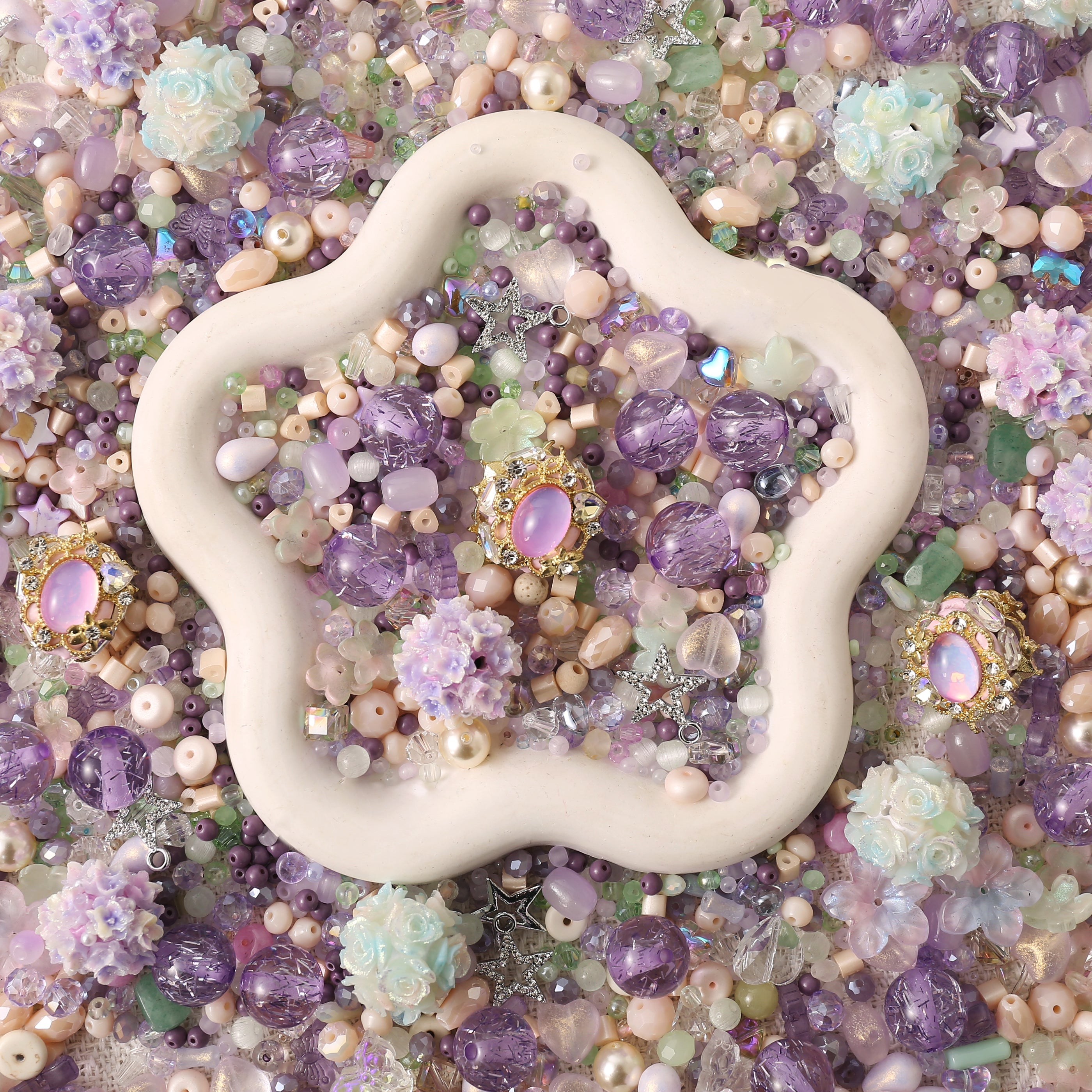 【NEW】【Chain/Jewelry/Pen】Live Product-Purple Petal Dream