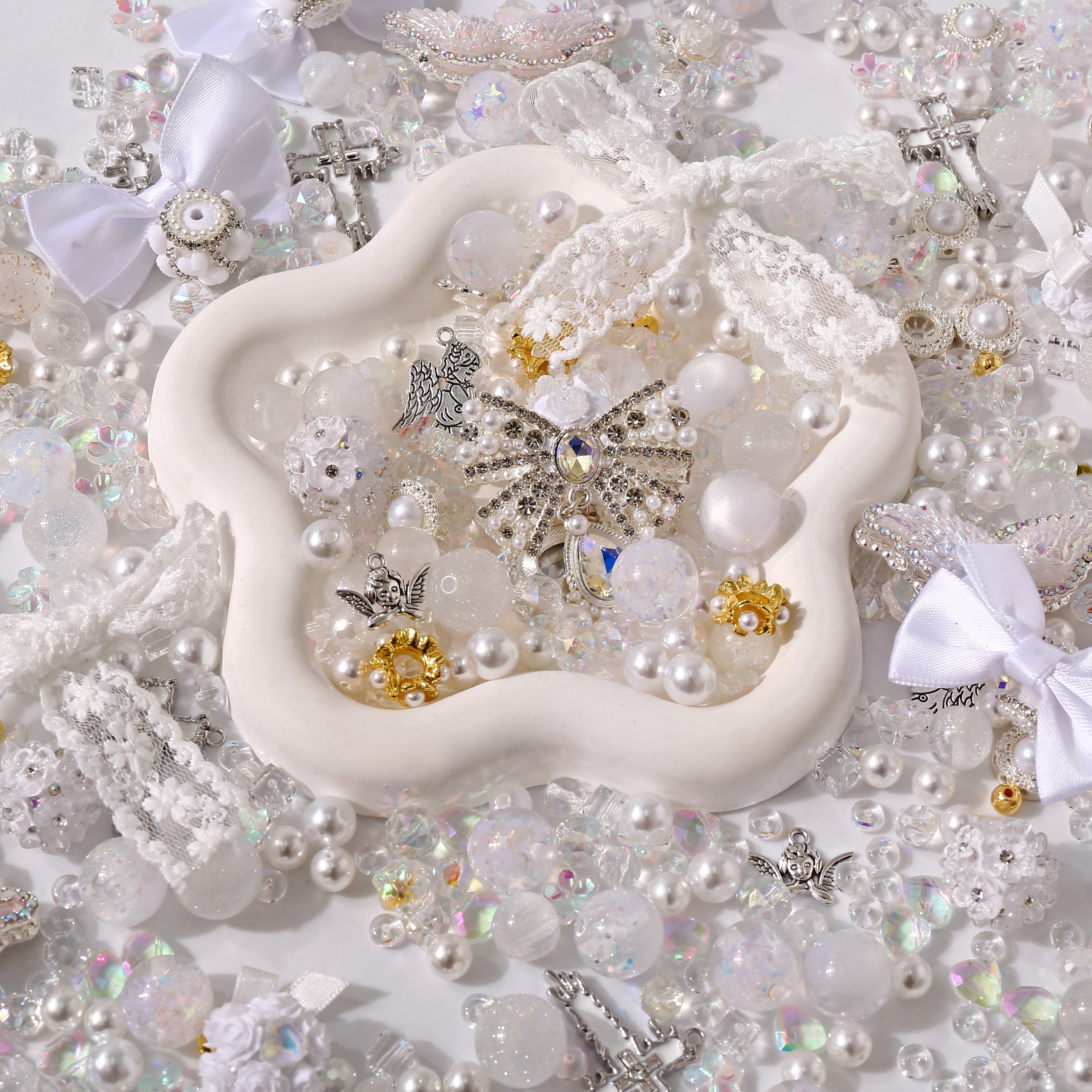 【NEW】【Key Chain/Jewelry/Pen】Live Product-White Angel