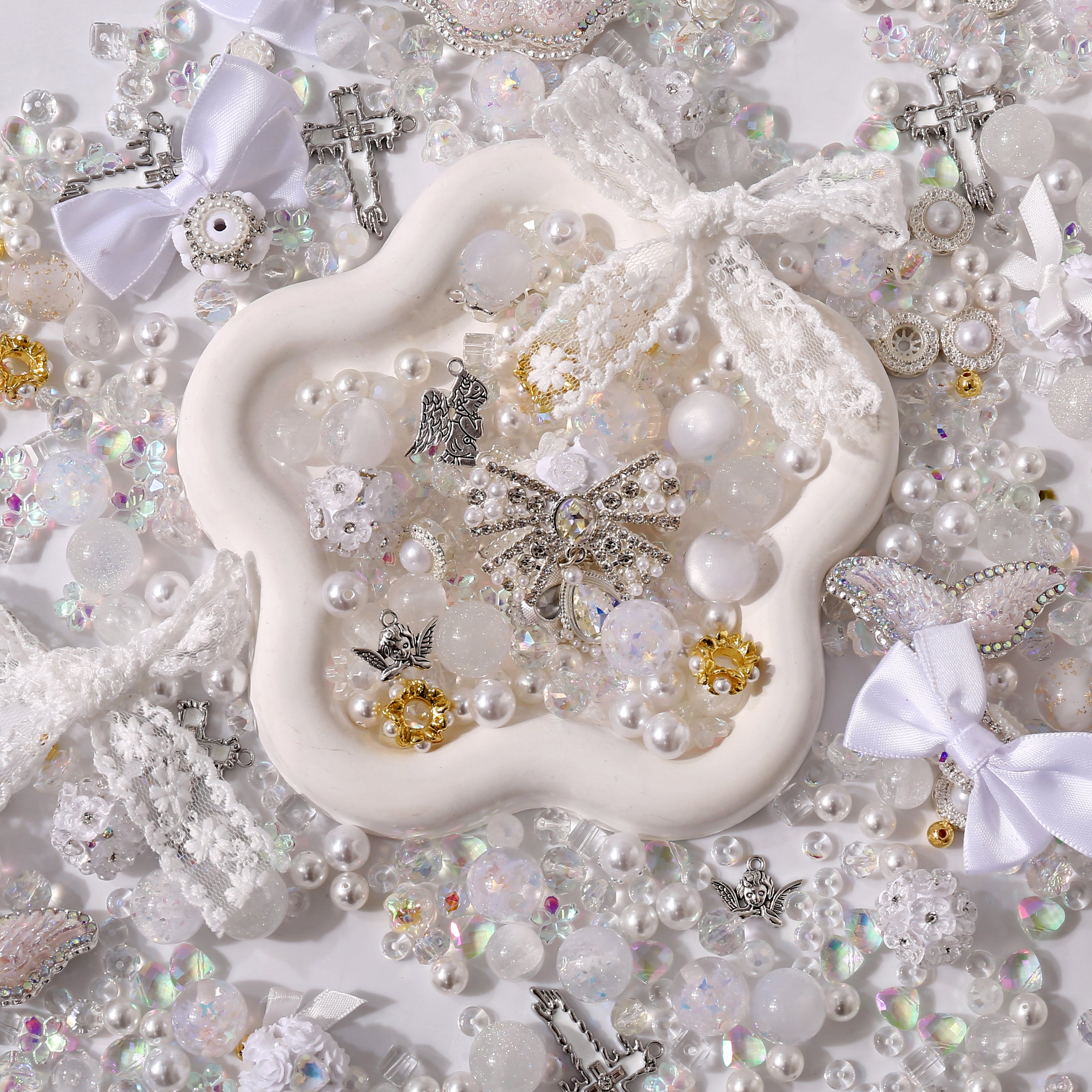 【NEW】【Key Chain/Jewelry/Pen】Live Product-White Angel