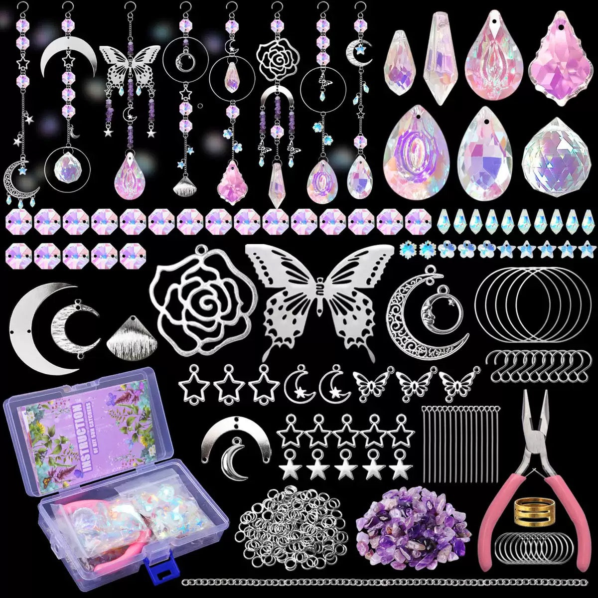 【NEW】【Off live Packing 】Sun Catcher Kit Rose Butterfly