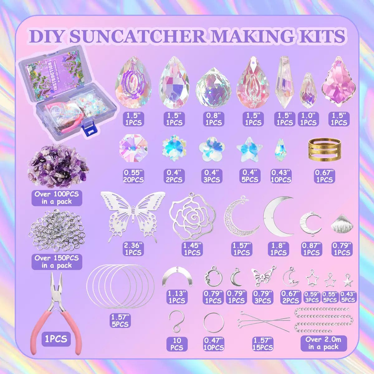 【NEW】【Off live Packing 】Sun Catcher Kit Rose Butterfly