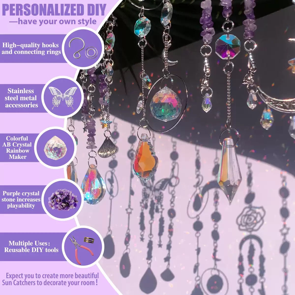 【NEW】【Off live Packing 】Sun Catcher Kit Rose Butterfly