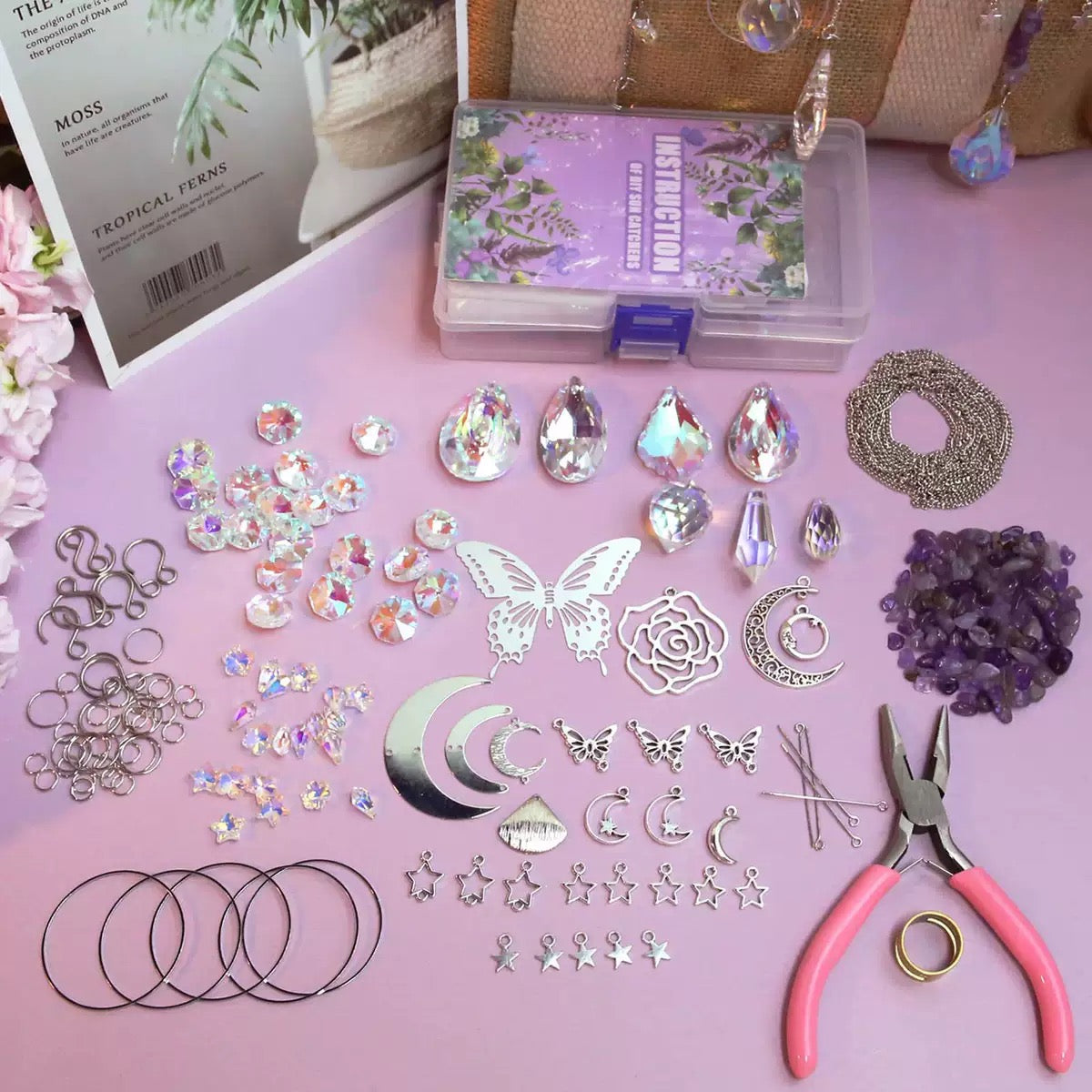 【NEW】【Off live Packing 】Sun Catcher Kit Rose Butterfly