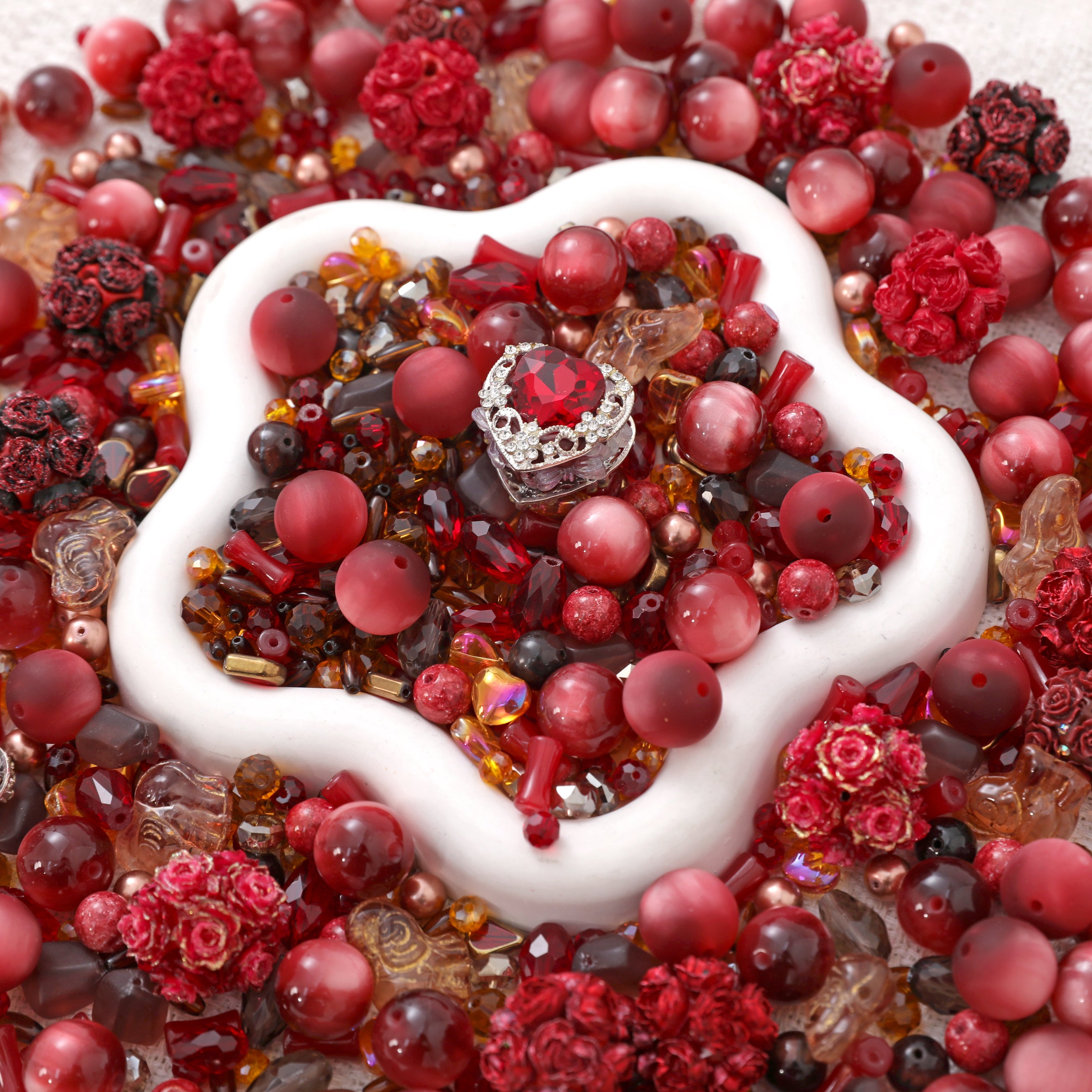 【NEW】【Chain/Jewelry/Pen】Live Product-Burgundy Ruby