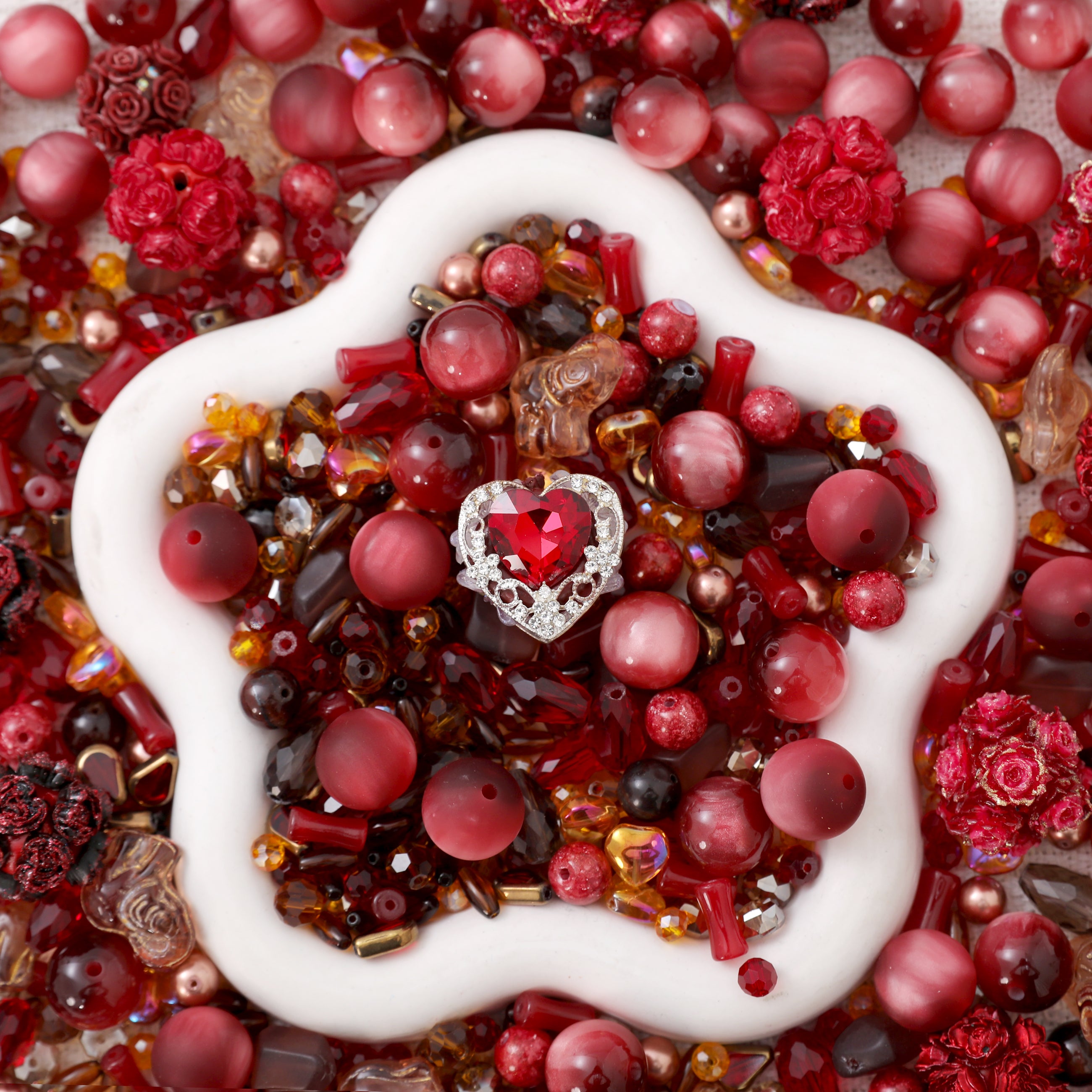 【NEW】【Chain/Jewelry/Pen】Live Product-Burgundy Ruby